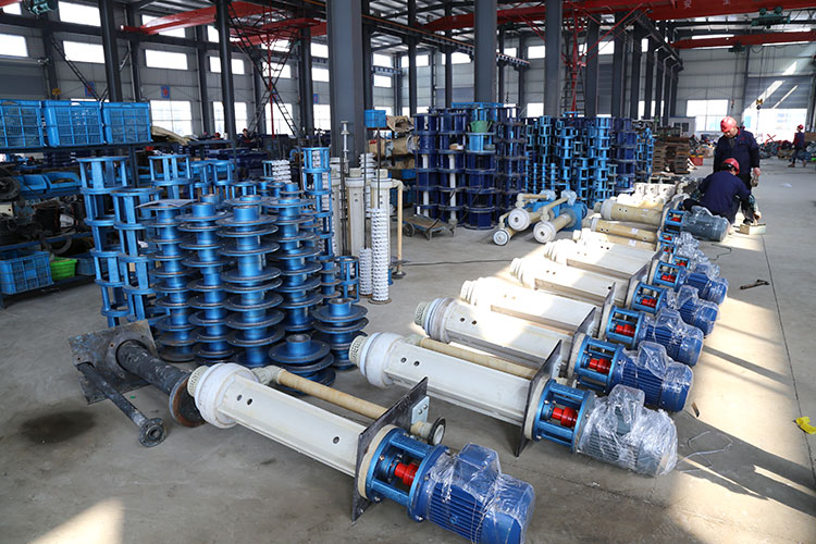 安裝完畢的液下泵